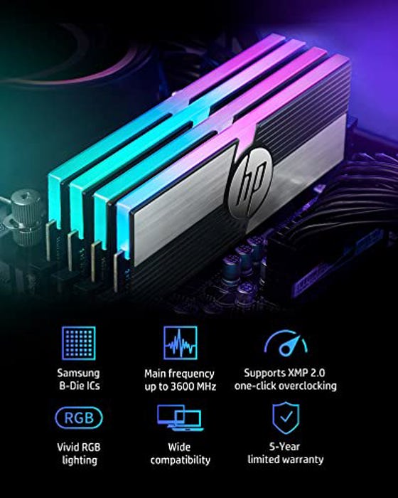 HP V10 RGB 32GB (2x16GB) DDR4 3200 image 2