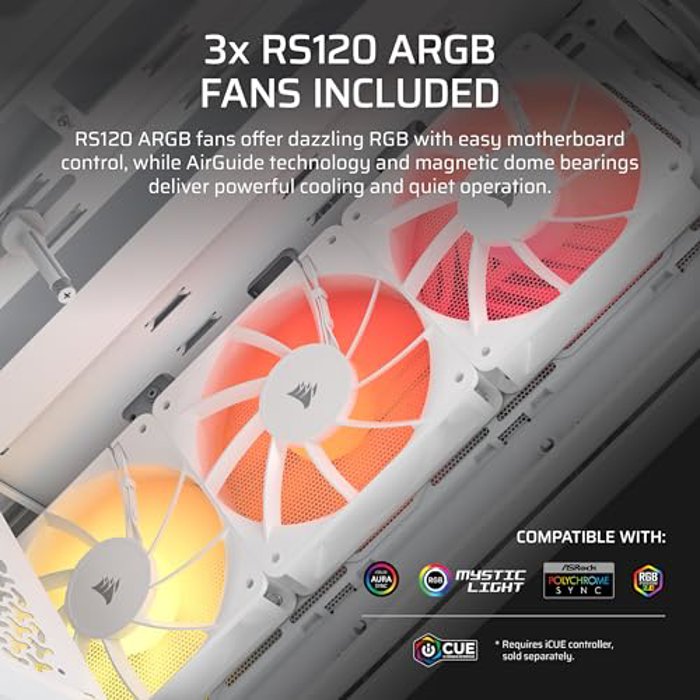 CORSAIR 3200D RS ARGB White image 5