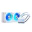 Phanteks Glacier One 240D30 White D-RGB AIO Liquid CPU Cooler DRGB Pump Cap Design 2X D30 120mm PWM D-RGB Fans (PH-GO240D30_DWT01)
