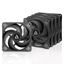 ARCTIC P12 Max 5 Pack 120mm PWM 200-3300 RPM Static Pressure 0dB Mode Dual Ball Bearings Black ACFAN00289A