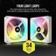 Corsair iCUE LINK QX140 RGB White 2 Pack thumbnail 4