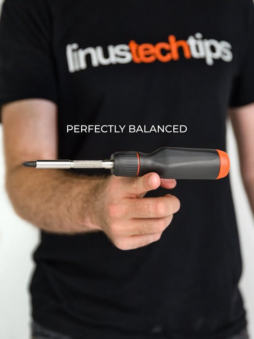 LTT Ratcheting Screwdriver (All Black / Silver Shaft) image 22