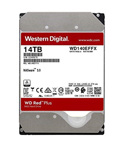 新品未使用　14TB Western Digital WD Red Plus WD Red Plus 14TB NAS Hard Disk Drive - 7200 RPM Class SATA 6Gb/s