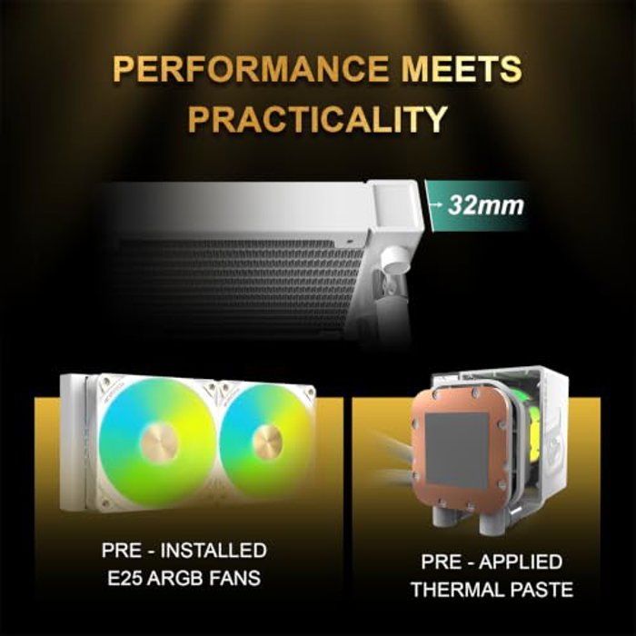 MONTECH CyberFlow ARGB 240 White image 4
