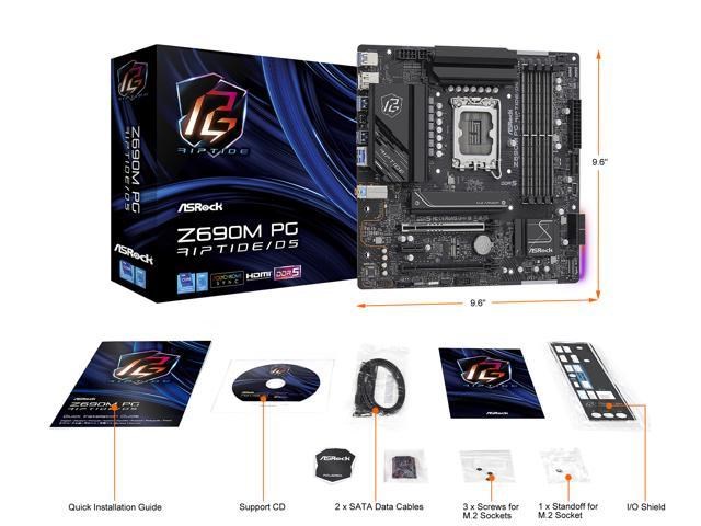 Price history for ASRock Z690M PG RIPTIDE/D5 | Pangoly