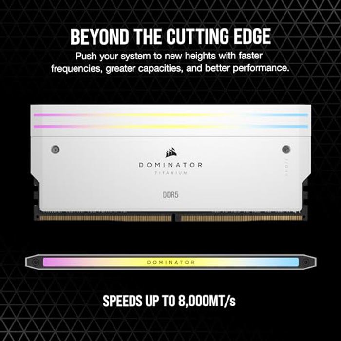 CORSAIR Dominator Titanium RGB 48GB (2x24GB) DDR5 7200MHz White image 3