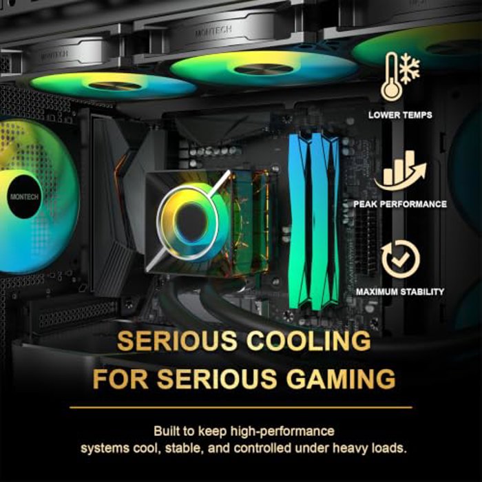 MONTECH CyberFlow ARGB 360 Black image 6