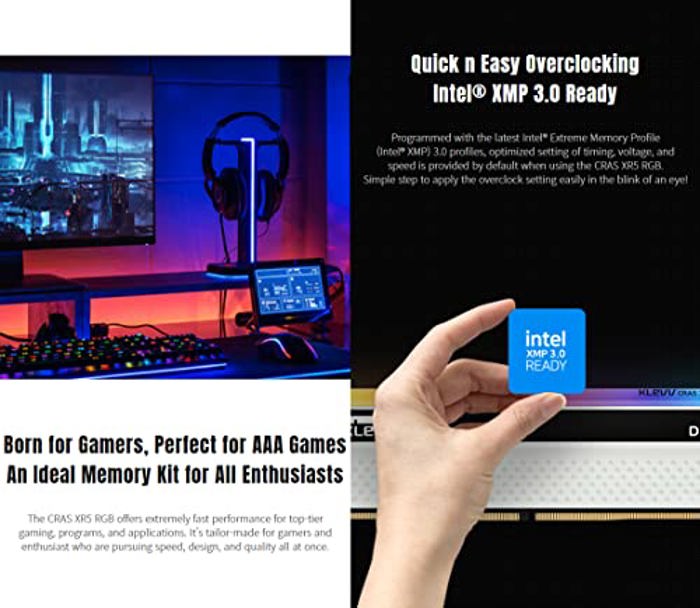 KLEVV CRAS XR5 RGB 32GB (2x16GB) DDR5 8000MHz image 6