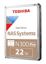 Toshiba N300 PRO 22TB 3.5" CMR SATA 6 Gb/s 7200RPM 512MB Cache HDWG62CXZSTB