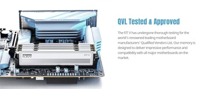 KLEVV FIT V 32GB (2x16GB) DDR5 5600MHz White RAM - Specs, Compare