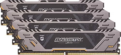 Crucial Ballistix Sport at 64GB (4X16GB) DDR4 2666MHz