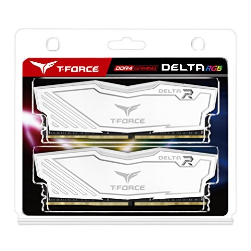 メモリー T-FORCE DELTA R16GB (2x8GB) DDR4 2666MHz DELTA RGB DDR4 DESKTOP MEMORY BLACK 8GB(1x8GB) 2666MHz CL16
