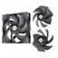 Thermaltake SWAFAN GT12 3 Detachable Fan Blades, High Pressure / High Air Flow / Reversed CL-F155-PL12BL-A