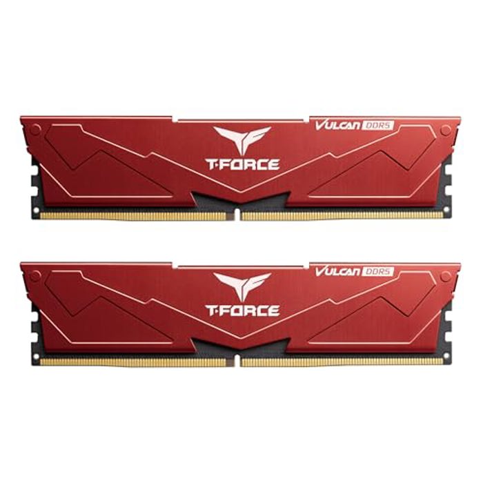 TEAMGROUP T-Force Vulcan 32GB (2x16GB) DDR5 6000MHz Red CL38
