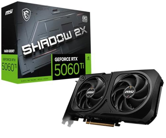 MSI GeForce RTX 5060 Ti 16G SHADOW 2X OC PLUS