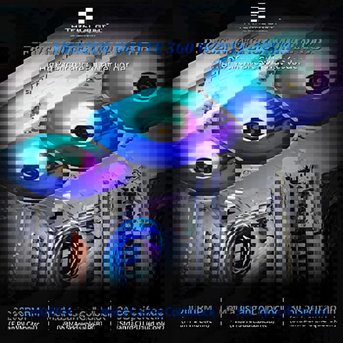 Thermalright Frozen Notte 360 White CPU Cooler - Specs, Compare