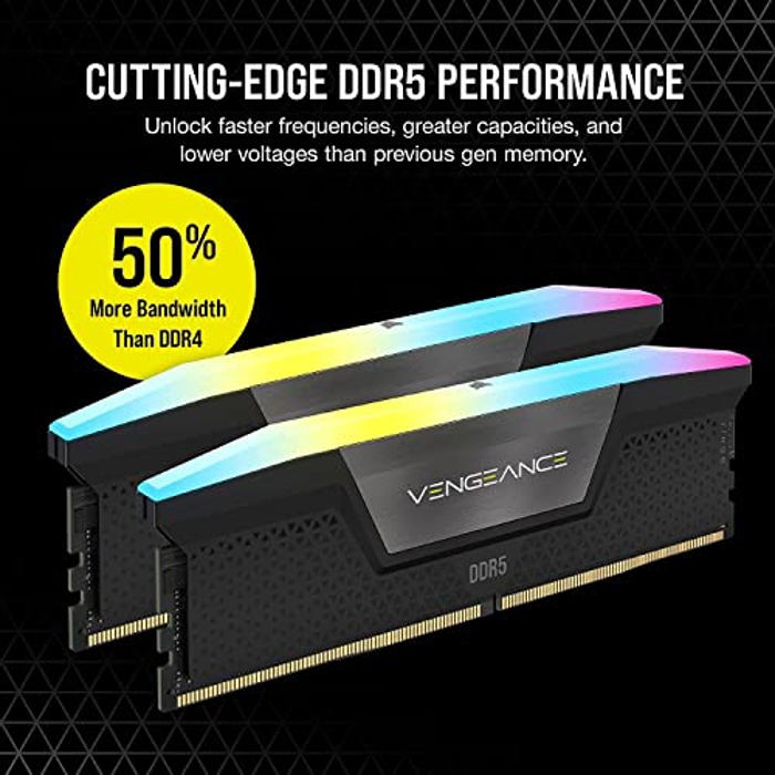 CORSAIR VENGEANCE RGB 32GB (2x16GB) DDR5 6200MHz image 3