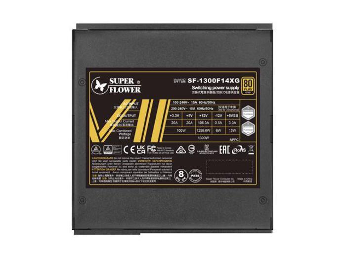 Alimentation PC Super Flower Leadex VII XG 1300W - 80 Plus Gold - Certifiée ATX 3.0 & PCIe 5.0 - Pour Gaming Et Configurations Haut De Gamme