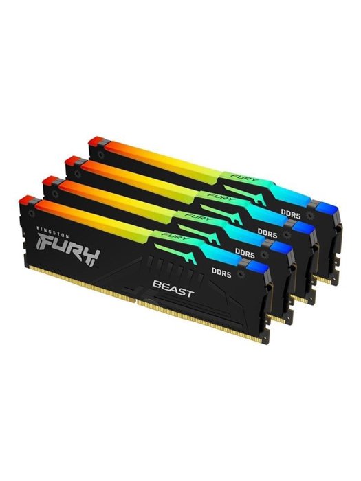 Kingston FURY Beast RGB 128GB (4 x 32GB) DDR5 5600