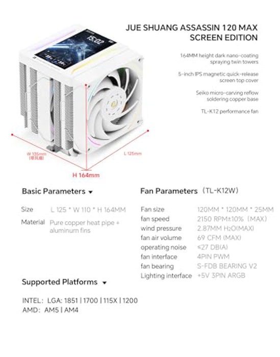 Thermalright Peerless Assassin 120 Vision MAX ARGB White image 8