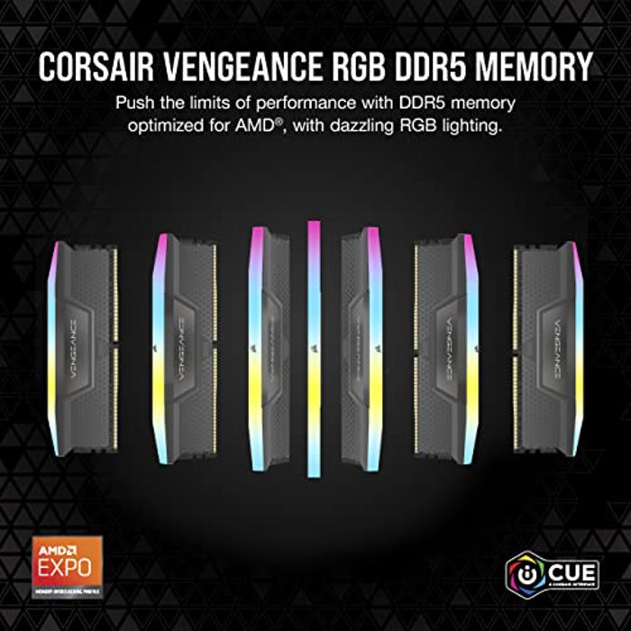CORSAIR VENGEANCE RGB 32GB (2x16GB) DDR5 5600MHz image 2