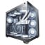 Mars Gaming MCV4 XXL E-ATX Frameless Front Side Tempered Glass Window Dual Chamber