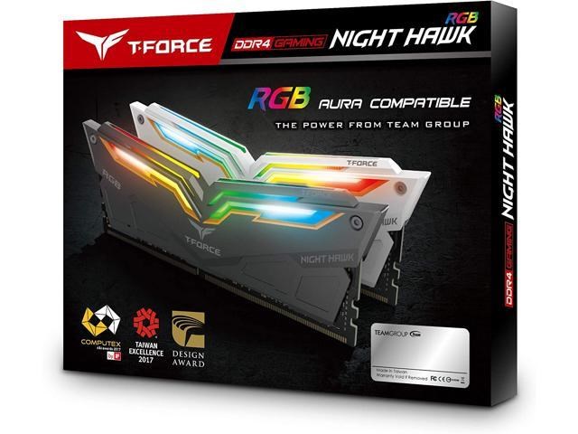 Team T-Force Night Hawk RGB GEN 2.0 16GB (2 x 8GB) DDR4 3600 image 2