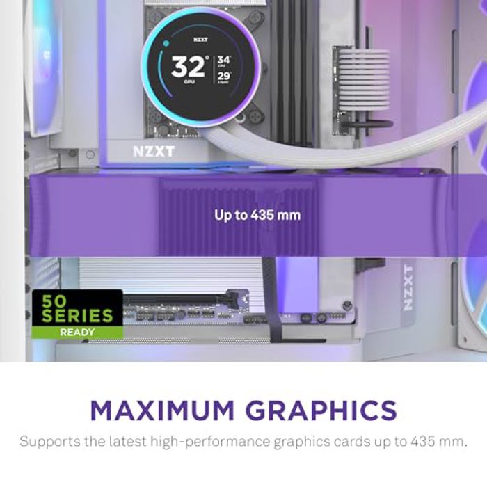 thumbnail image 2 of NZXT H9 Flow Dual-Chamber Mid-Tower ATX Gaming PC Case, High-Airflow 2 of 13