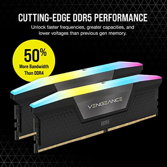 CORSAIR VENGEANCE RGB 64GB (2x32GB) DDR5 5600MHz CL40 image 3