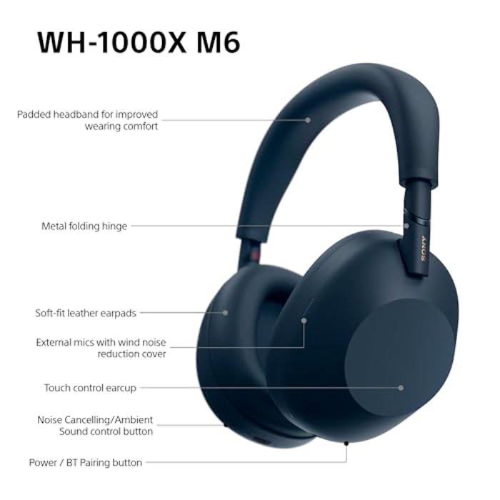 Sony WH-1000XM6 Midnight Blue image 11