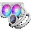 ASUS ROG RYUO III 240 ARGB WHITE EDITION AIO Liquid CPU Cooler 240mm Radiator Asetek 8th gen Pump Anime Matrix LED Display ROG AF 12S ARGB Fan 90RC00J2-M0AAY0