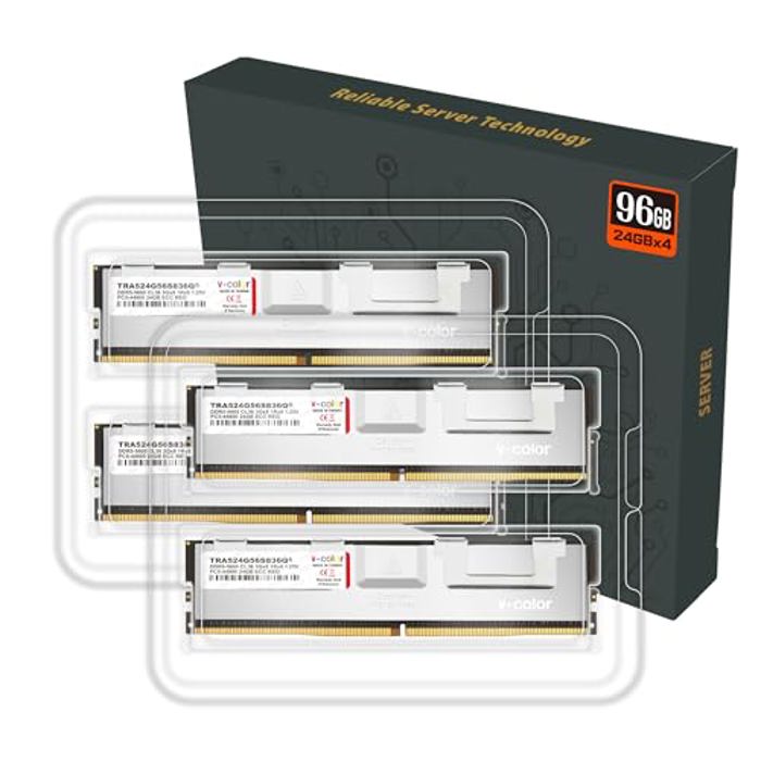 V-COLOR 96GB (4x24GB) DDR5 5600MHz OC R-DIMM image 4