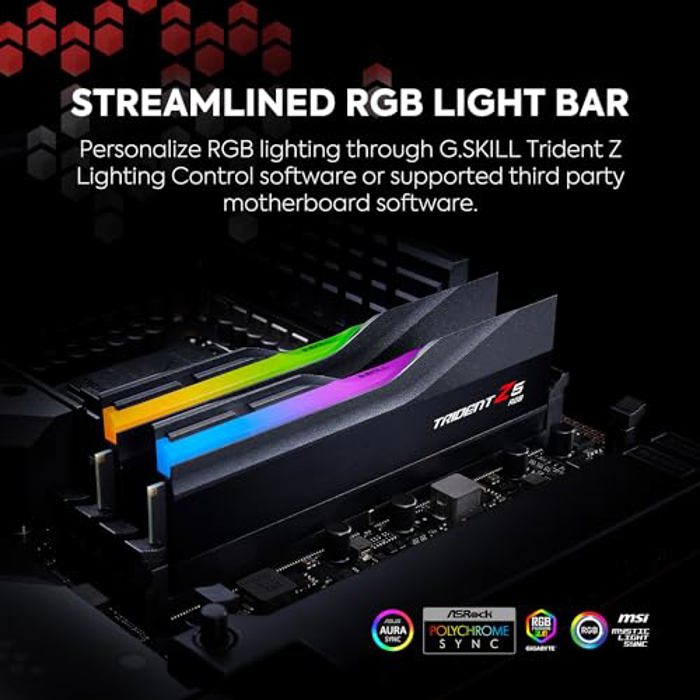 G.SKILL Trident Z5 RGB 32GB (2x16GB) DDR5 6400 CL30 image 3
