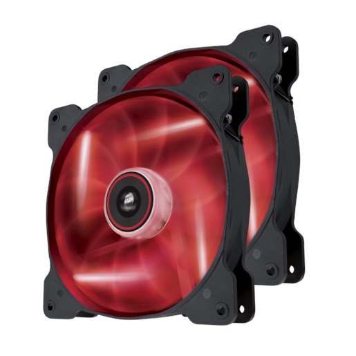 Corsair Air Series SP140 LED Red Twin Pack