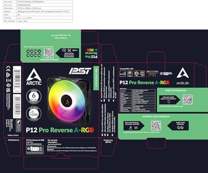 ARCTIC P12 Pro Reverse A-RGB image 9