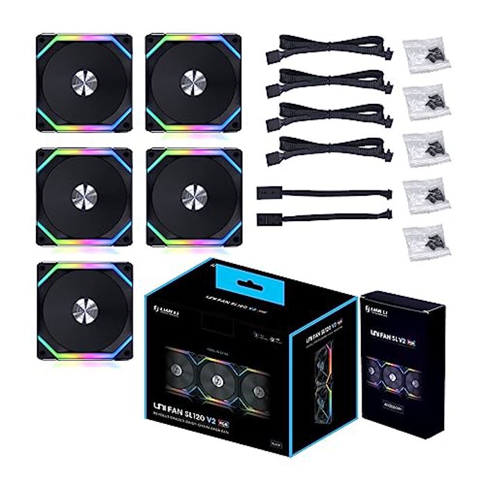 Lian Li UNI FAN SL120 V2 Black 5 Pack image 6