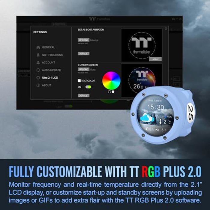 Thermaltake TH360 V2 Ultra ARGB Sync Hydragea Blue image 4