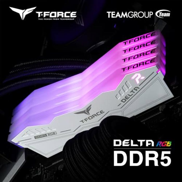 TEAMGROUP T-Force Delta RGB 32GB (2x16GB) DDR5 6000MHz White CL38 image 9