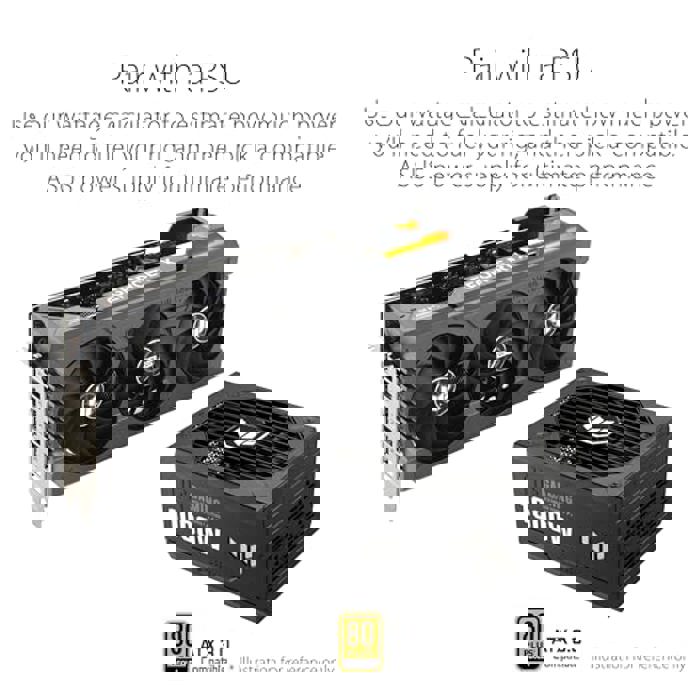 Compatible power supplies with ASUS TUF Gaming GeForce RTX 4080