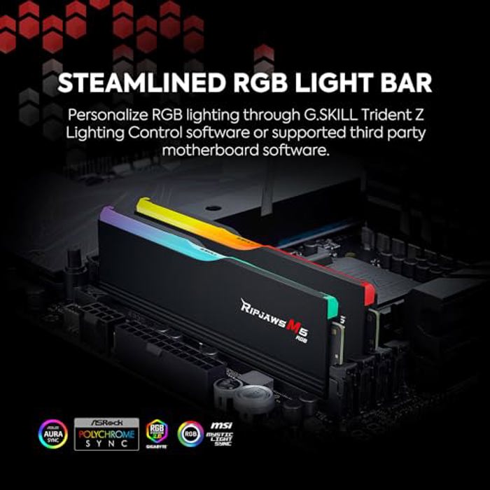 G.SKILL Ripjaws M5 RGB Series 48GB (2x24GB) DDR5 5200 White image 5