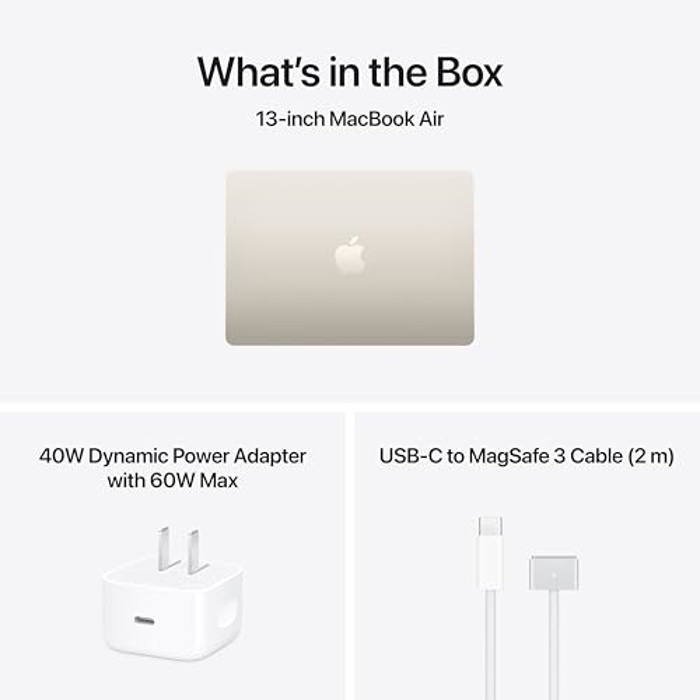 Apple MacBook Air 2026 13" 16GB Unified Memory 512GB SSD Starlight image 6